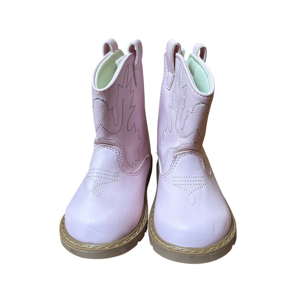 Trimfoot Cowboy Boots Toddler Pink Western Embroidery SIZE 5 - Picture 2 of 5